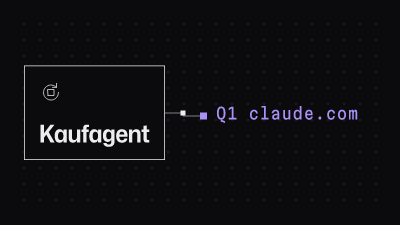 Beleggraph: Kaufagent (Agenten & Automatisierung), verbunden mit 1 Quelle: claude.com